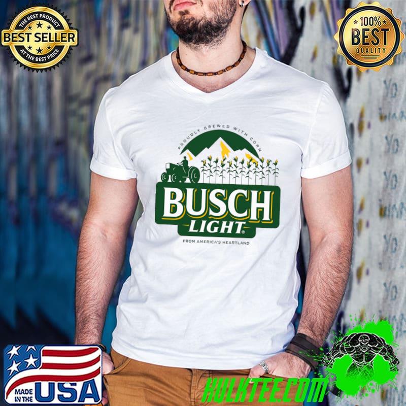 brewed with corn busch light from america's heartland Classic T-Shirt