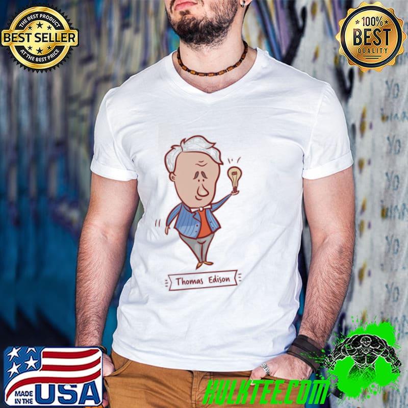 ChibI art light bulbthomas edison shirt