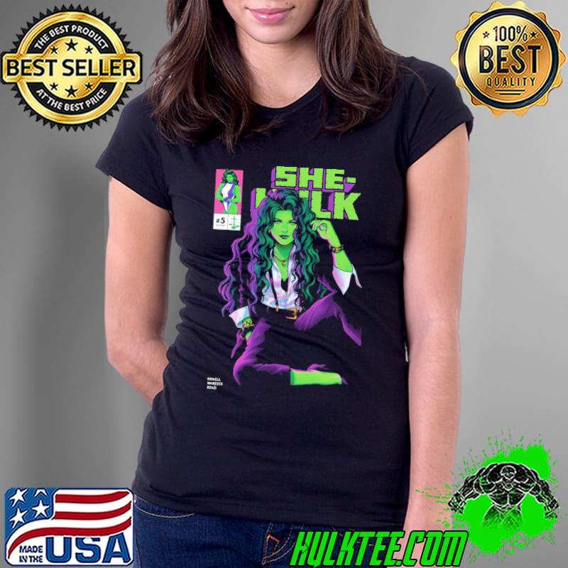 Comics art she Hulk pretty green woman s Ladies Tee Comics art she Hulk pretty green woman s Ladies Tee
