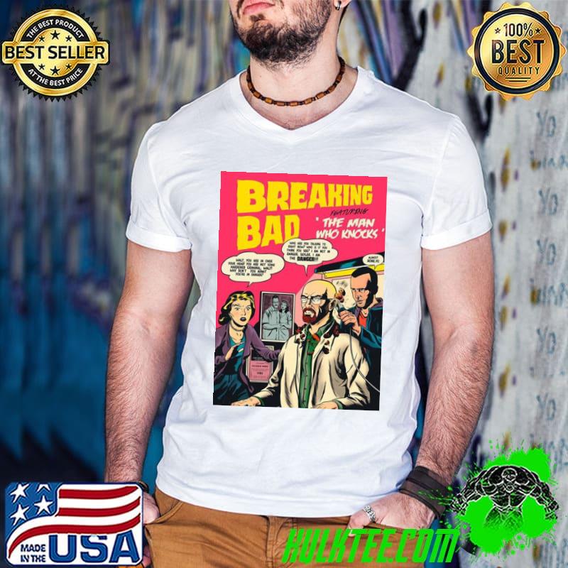 Comics styl design breaking bad cover classic shirt