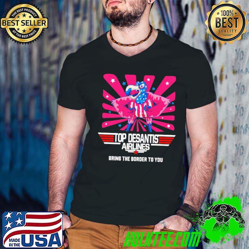 Desantis airline bringing the border to you martha_s vinyard shirt
