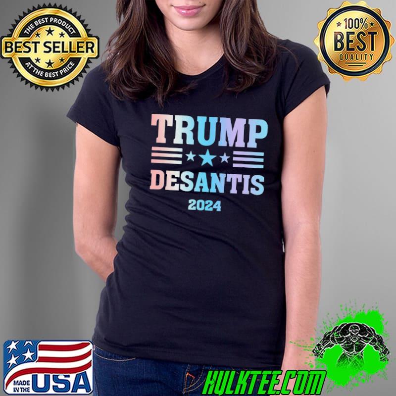 Donald Trump ron desantis for president 2024 election proud s Ladies Tee Donald Trump ron desantis for president 2024 election proud s Ladies Tee