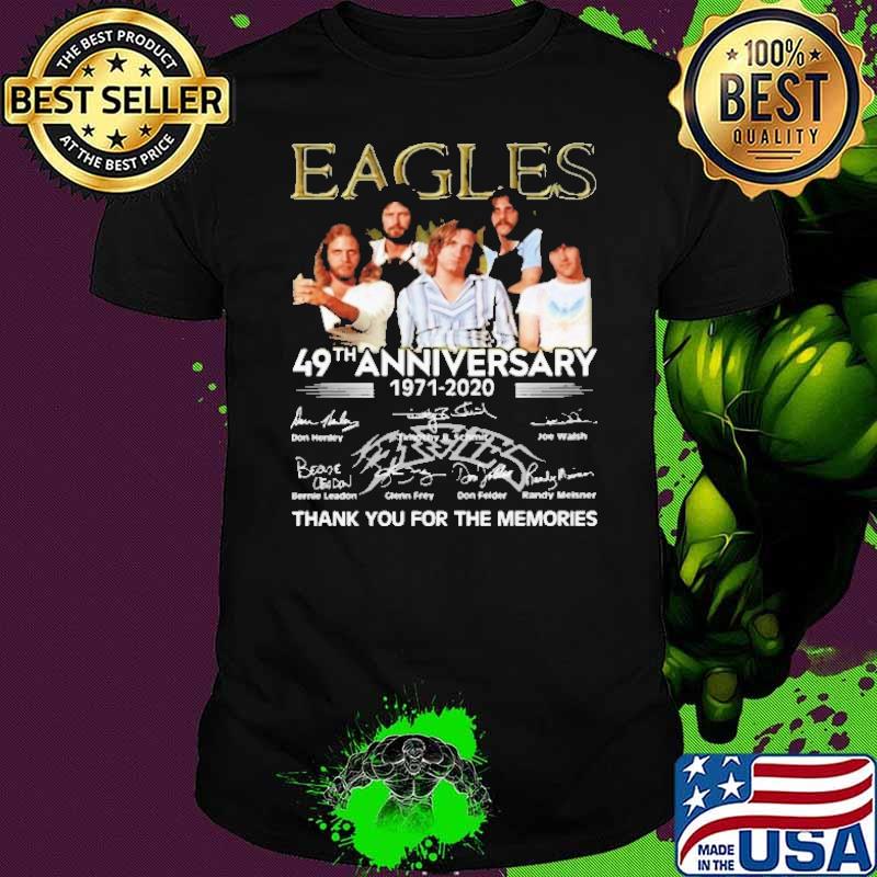 Eagles 49th Anniversary 1971 2020 Thank You For The Memories Shirt