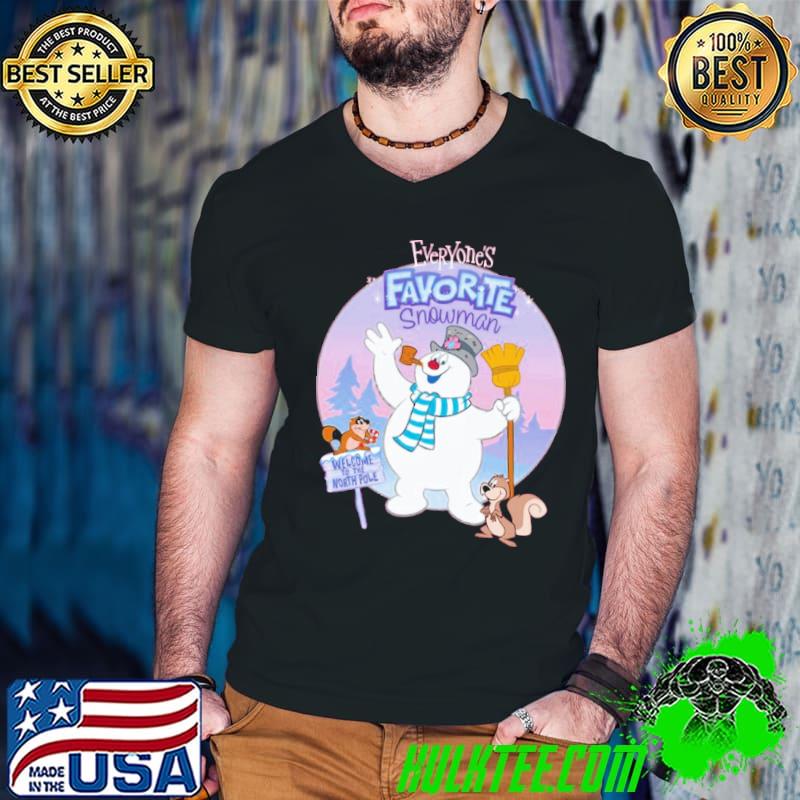Everyone's favorite snowman welcome to the north pole design shirt
