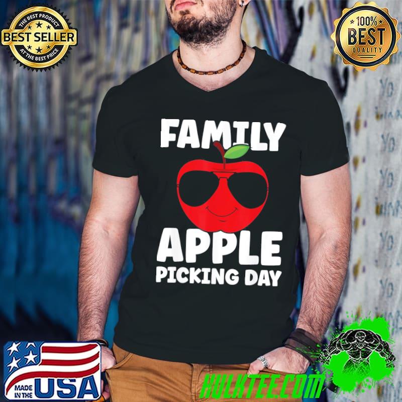 Family apple picking day classic shirt