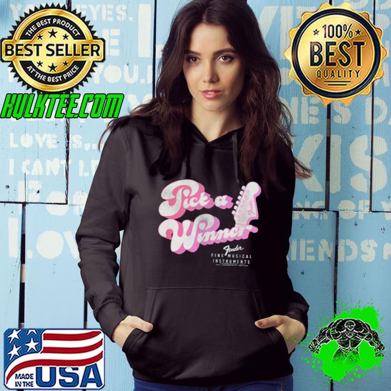 Fender pick a winner guitar fret logo s Hoodie Fender pick a winner guitar fret logo s Hoodie