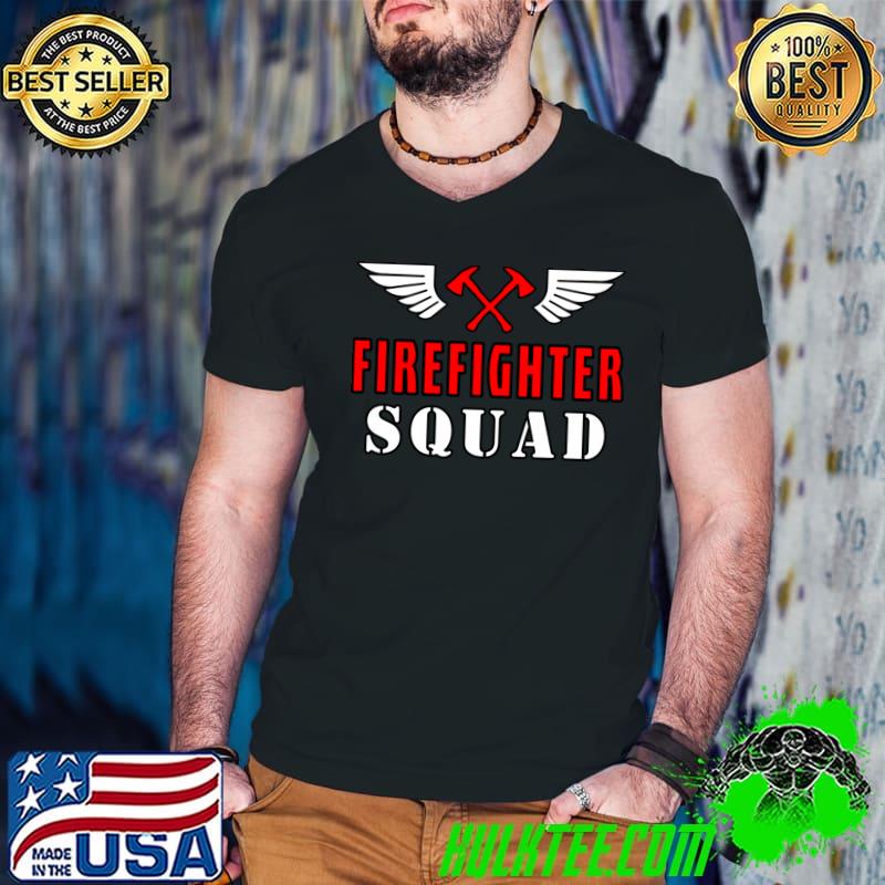 Firefighter Squad Symbol With Wings T-Shirt