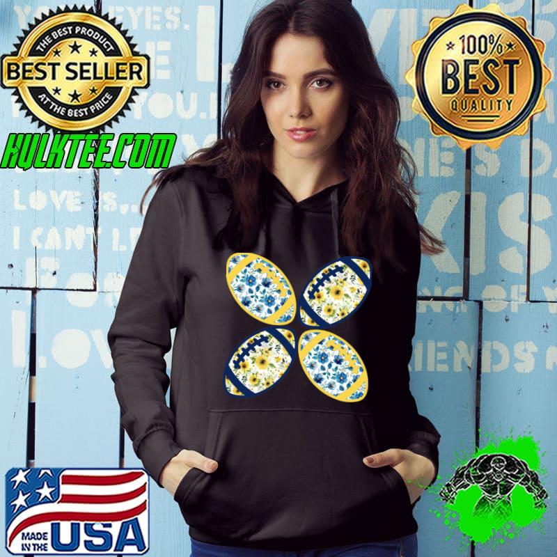 Football navy blue and gold pattern Classic T-Shirt Hoodie Football navy blue and gold pattern Classic T-Shirt Hoodie