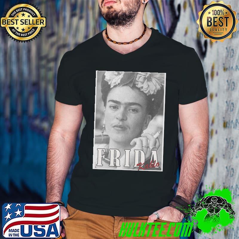 Frida kahlo collage retro illustration shirt