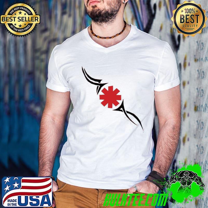 Glossy logo chillI glossy red hot chilI peppers classic shirt