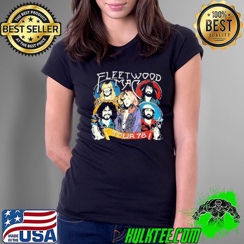 Group mac potrait the 78′ tour fleetwood mac classic s Ladies Tee Group mac potrait the 78′ tour fleetwood mac classic s Ladies Tee