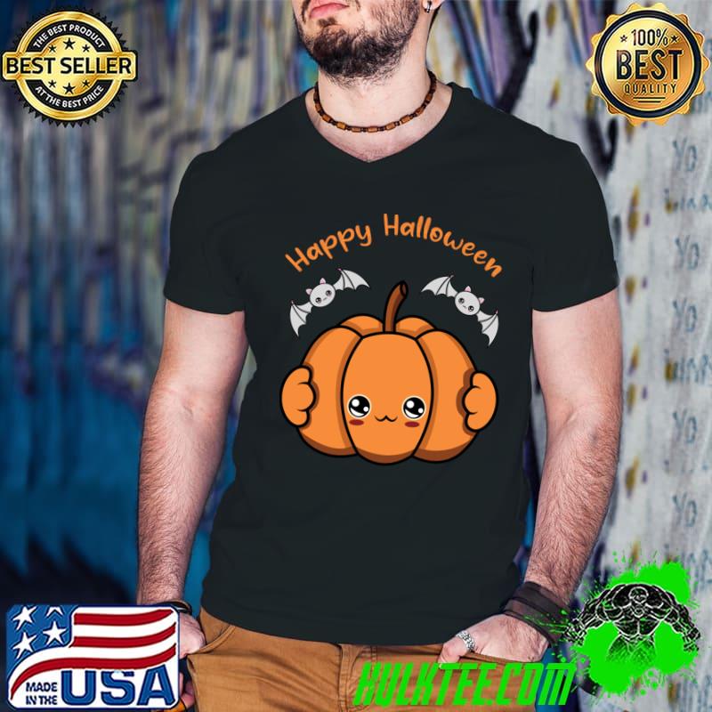 Happy Halloween Pumpkin Bats T-Shirt