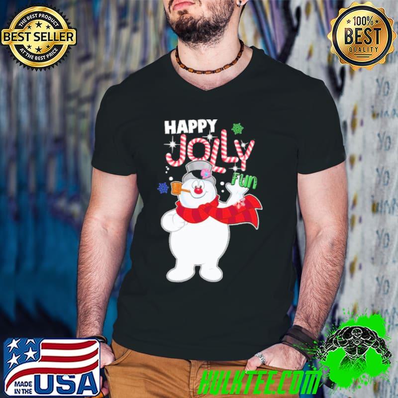 Happy jolly fun frosty the snowman TV show shirt