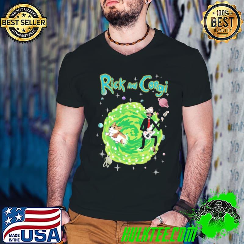 Hawk rick and corgi's absurd adventures rick and morty shirt Hawk rick and corgi's absurd adventures rick and morty shirt