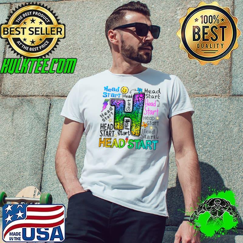 Headstart Typography Early Childhood Edu Back To School Colors T-Shirt Unisex Headstart Typography Early Childhood Edu Back To School Colors T-Shirt Unisex