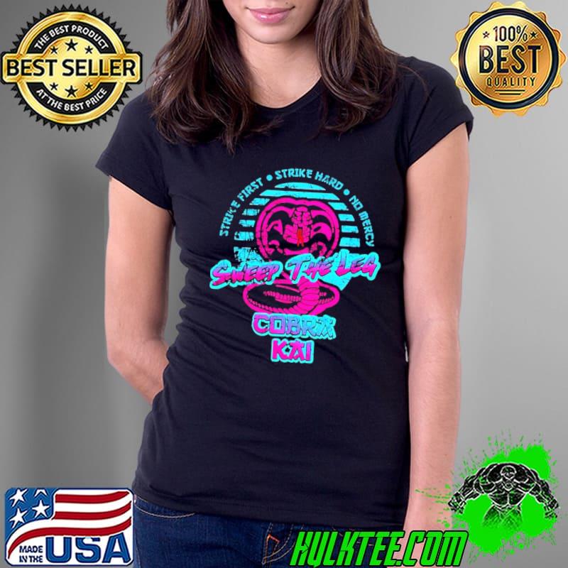 Hot Cobra kaI sweep the leg retro neon s Ladies Tee Hot Cobra kaI sweep the leg retro neon s Ladies Tee