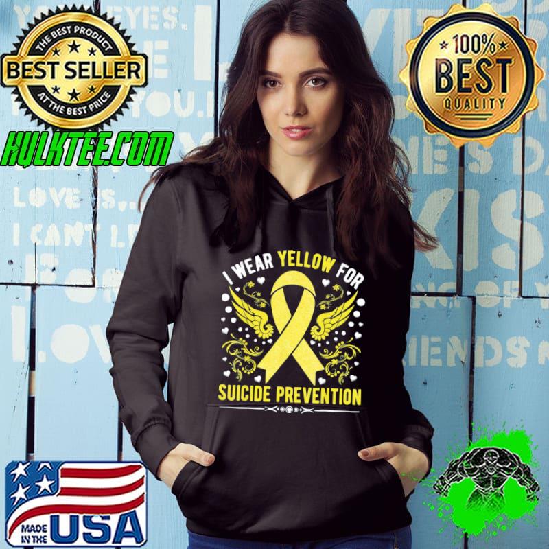 I wear yellow for suicide prevention awareness support classic s Hoodie I wear yellow for suicide prevention awareness support classic s Hoodie