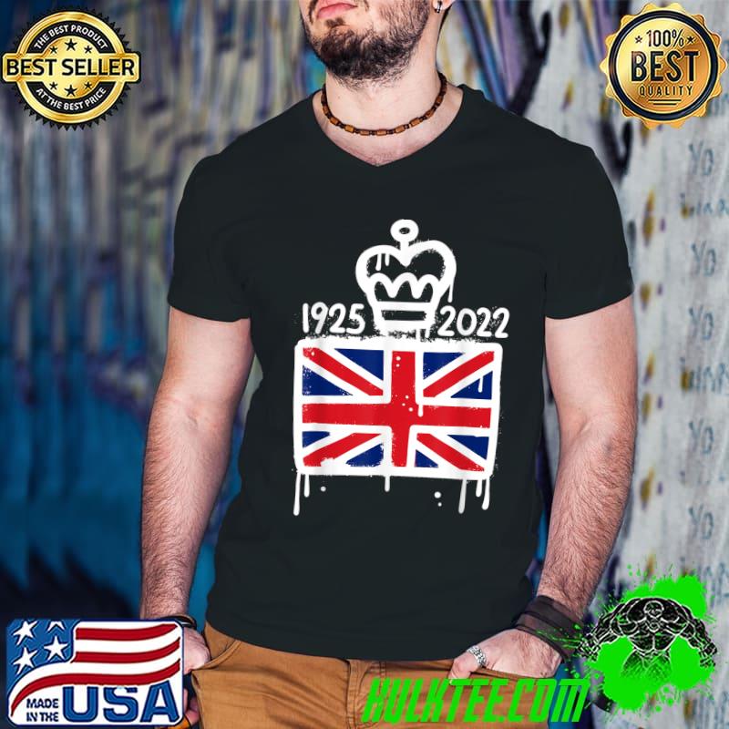 II British Crown Majesty Queen Elizabeth's 1925 2022 Uk Flag T-Shirt II British Crown Majesty Queen Elizabeth's 1925 2022 Uk Flag T-Shirt
