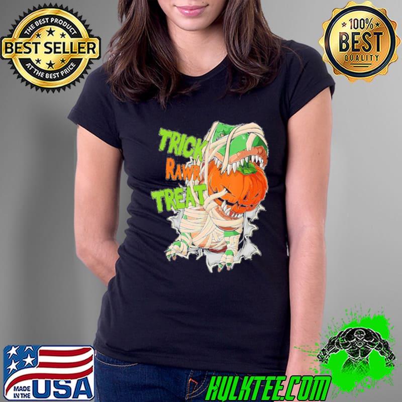 Jack o lantern dinosaur mummy t rex halloween s Ladies Tee Jack o lantern dinosaur mummy t rex halloween s Ladies Tee
