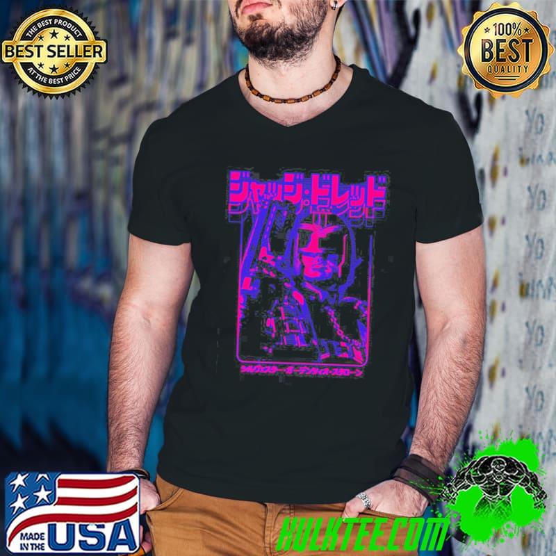 Japanese retro judge dredd art classic shirt