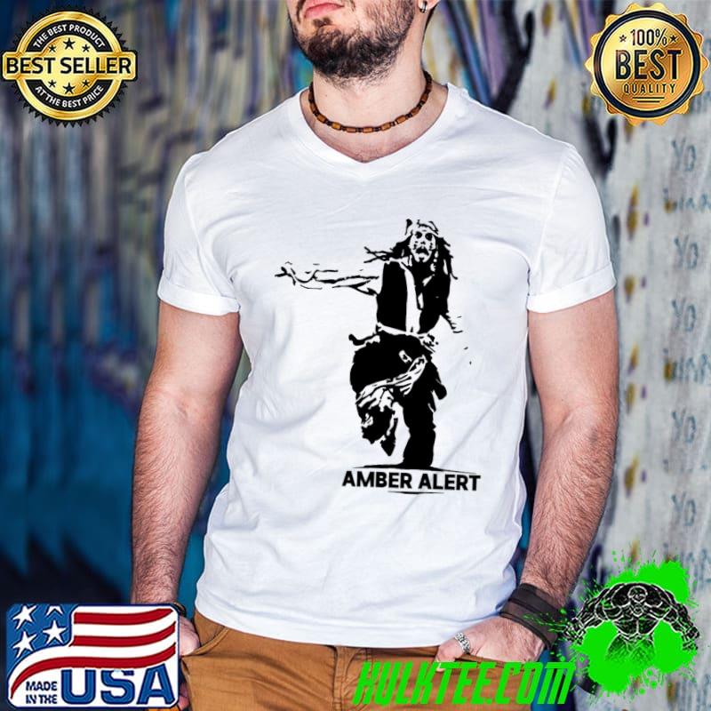 Johnny depp amber alert captain Jack sparrow fanart shirt
