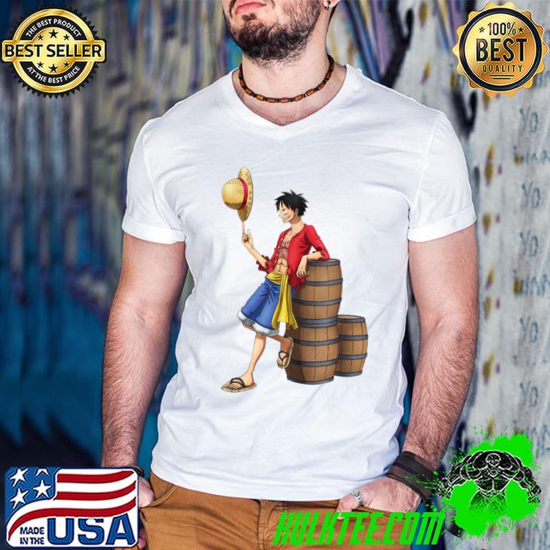 Joyboy Pirates King With Hat One Anime Piece Custome Merch T-Shirt