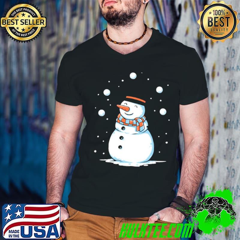 Juggling snowman wanna see magic shirt