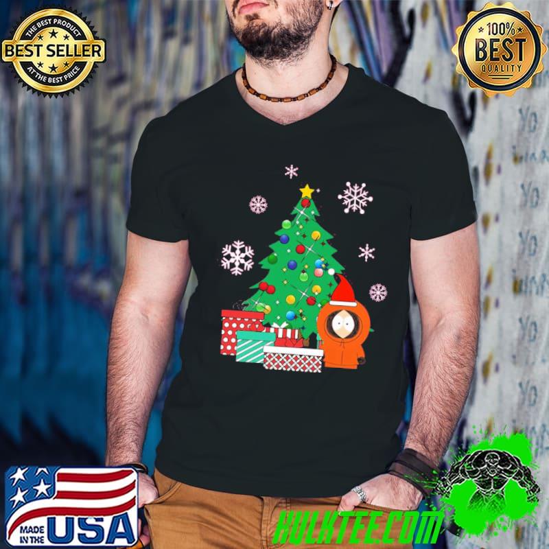 Kenny around the christmas tree south park design shirt