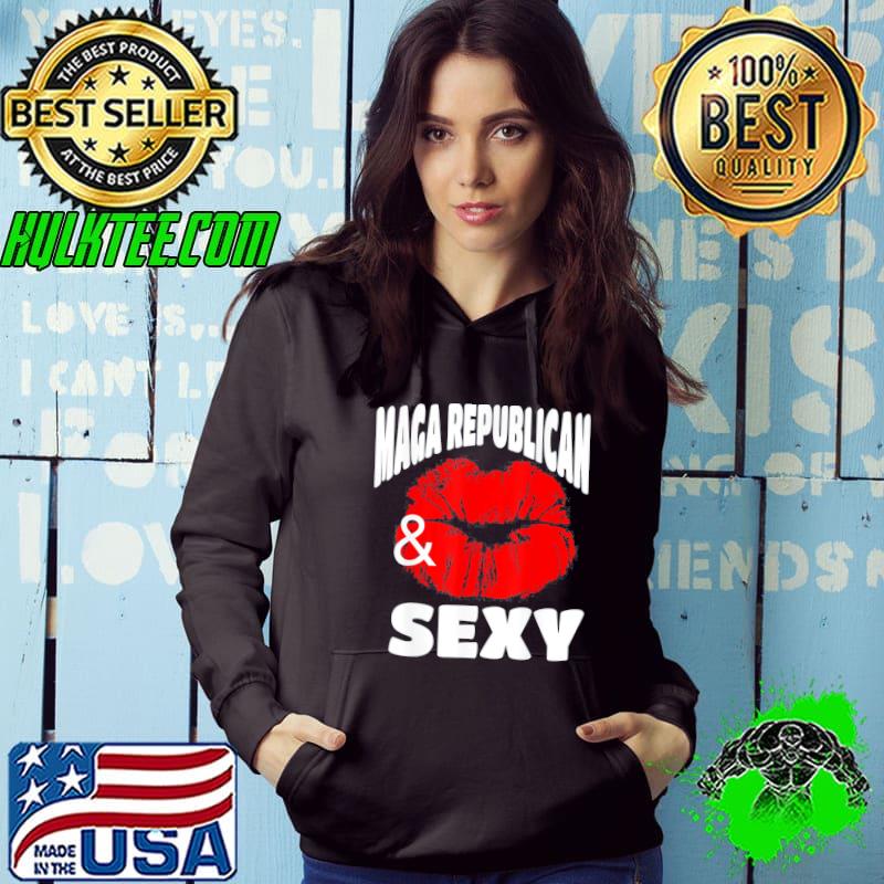 Maga republican and sexy with pouty red lips s Hoodie Maga republican and sexy with pouty red lips s Hoodie