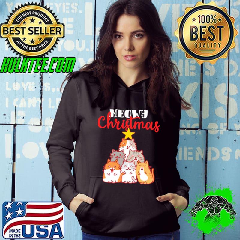 Meowy christmas tree merry christmas s Hoodie Meowy christmas tree merry christmas s Hoodie