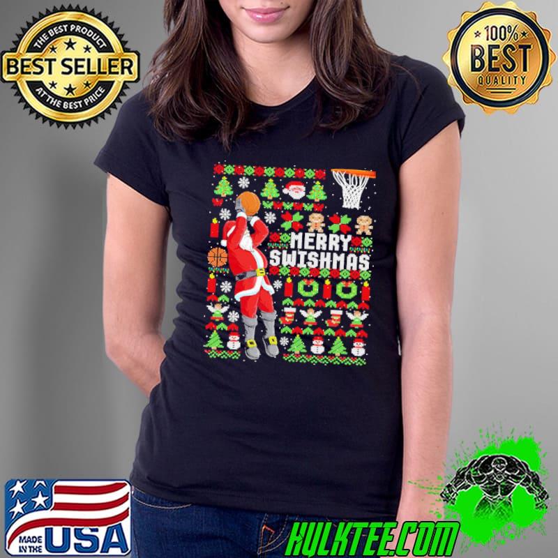 Merry swishmas ugly knitted pattern christmas s Ladies Tee Merry swishmas ugly knitted pattern christmas s Ladies Tee