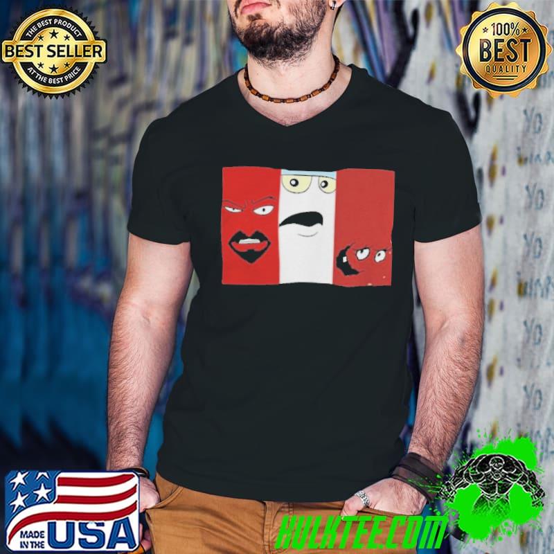 Minimalist meatwad master shake frylock aquan hunger force classic shirt Minimalist meatwad master shake frylock aquan hunger force classic shirt