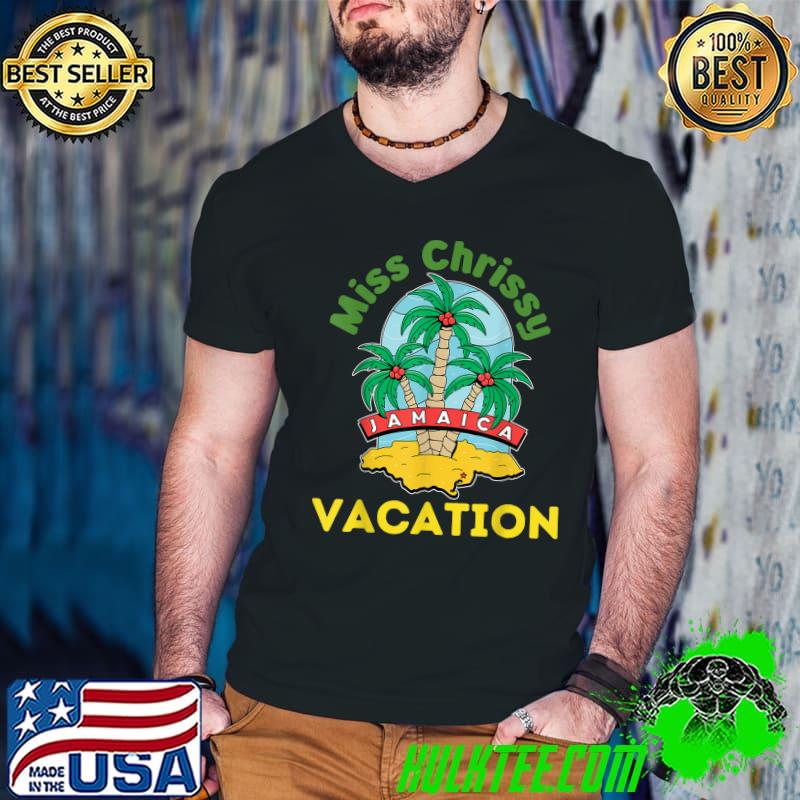 Miss Chrissy Jamaican Vacation Summer Palm Tree T-Shirt