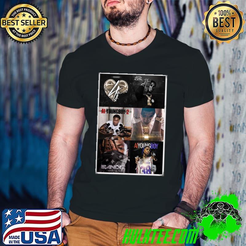 Never broke again youngboy albums collage shirt