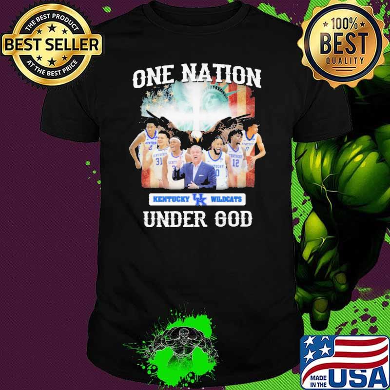 One nation Kentucky Wildcats under god shirt
