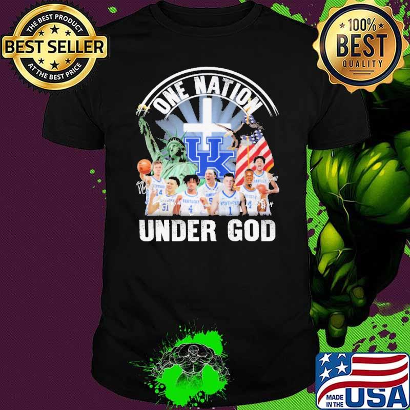 One nation under god Kentucky Wildcats signatures shirt
