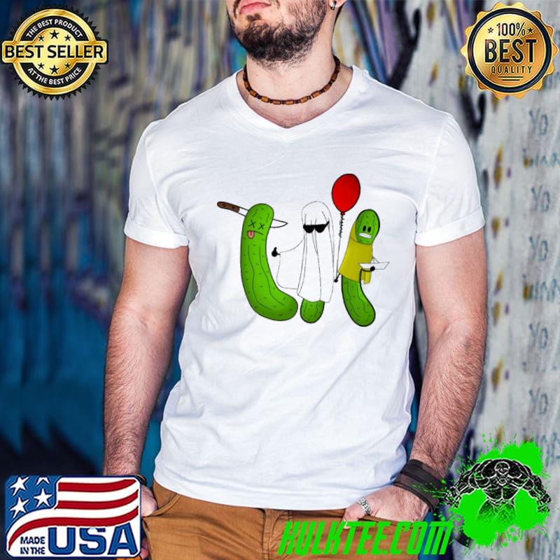 Pickle funny halloween party mit essiggurken rick and morty shirt