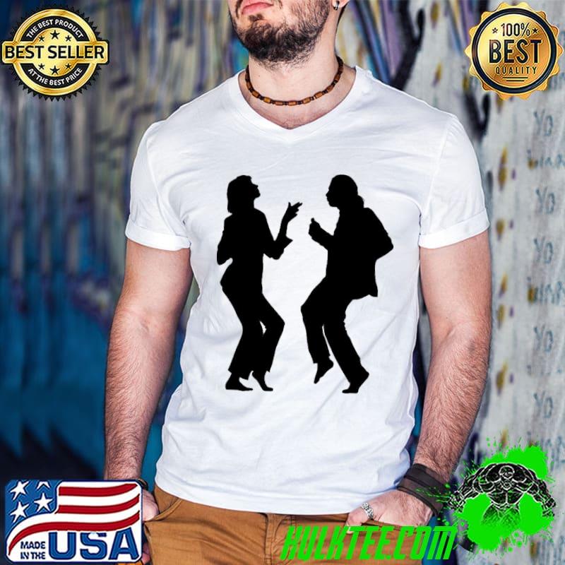 Pulp fiction dancing happy halloween vintage graphic classic hirt