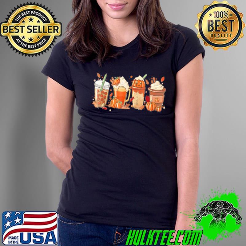 Pumpkin Spice Coffee Latte Fall Autumn Season classic Shirt Ladies Tee Pumpkin Spice Coffee Latte Fall Autumn Season classic Shirt Ladies Tee