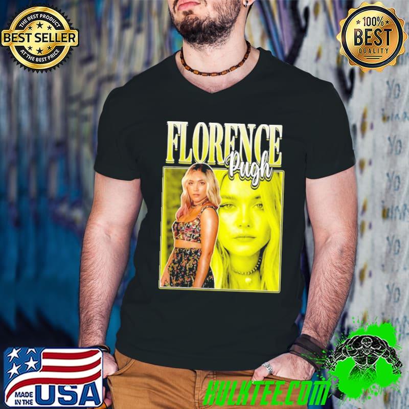 Retro aesthetic actress florence pugh classic shirt