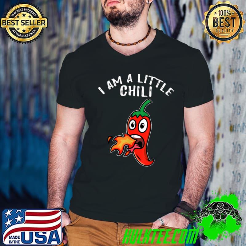 Retro Funny Pun Just a Chili Design I Am A Little Chili T-Shirt