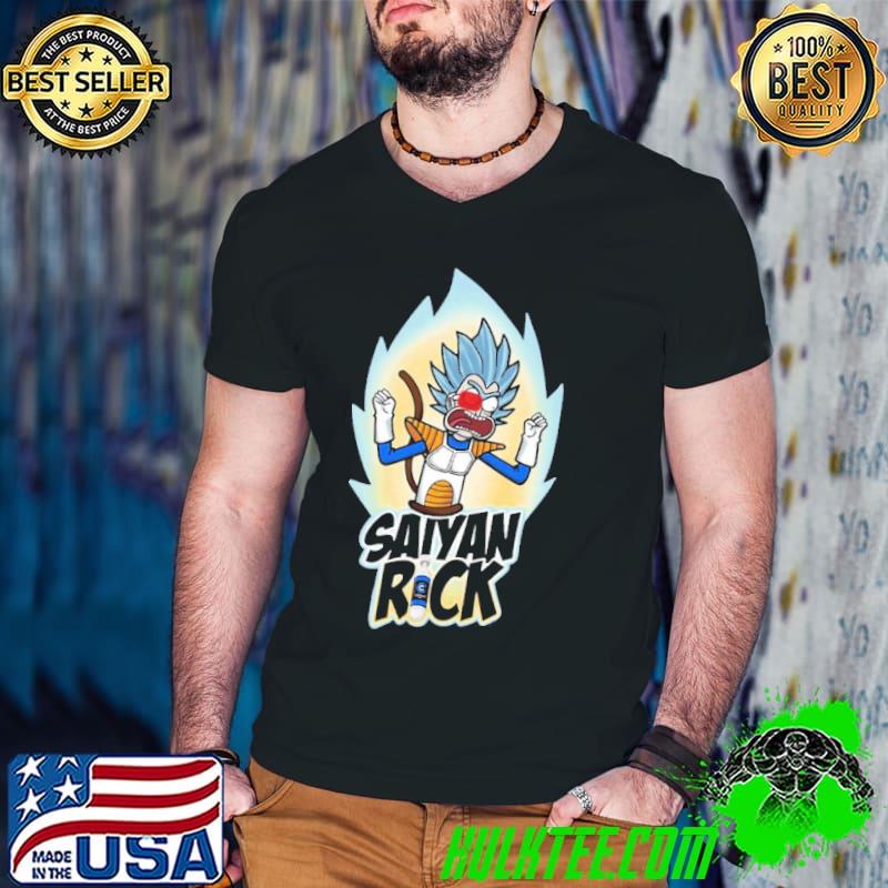 Saiyan rick dragon ball siyan x rick and morty shirt
