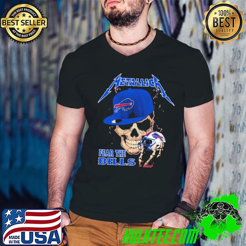 Skull version metallica fear the Buffalo Bills classic shirt