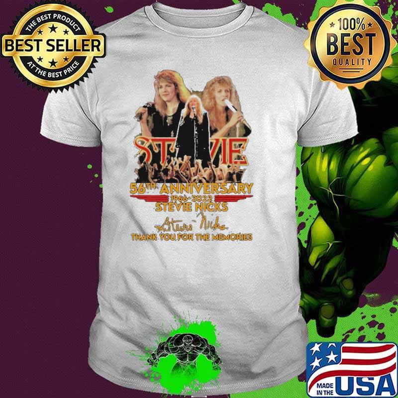 Stevie Nicks 56th Anniversary Thank For Memories Signature Shirt