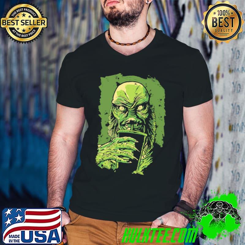 Sunset movie night film friend halloween funny black lagoon classic shirt