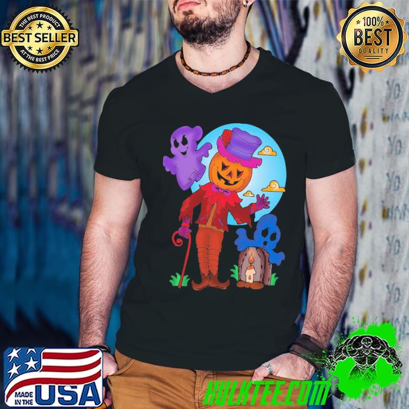 Team halloween dracula pumpkin boo ghosts art classic shirt