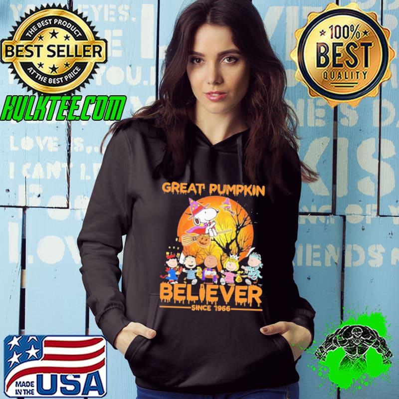 The Peanuts Snoopy great pumpkin believer since 1966 Charlie brown halloween classic s Hoodie The Peanuts Snoopy great pumpkin believer since 1966 Charlie brown halloween classic s Hoodie
