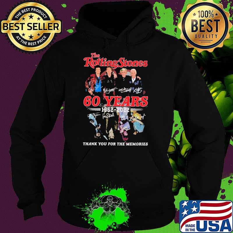 The rolling stones 60 years thank for memories signatures s Hoodie The rolling stones 60 years thank for memories signatures s Hoodie