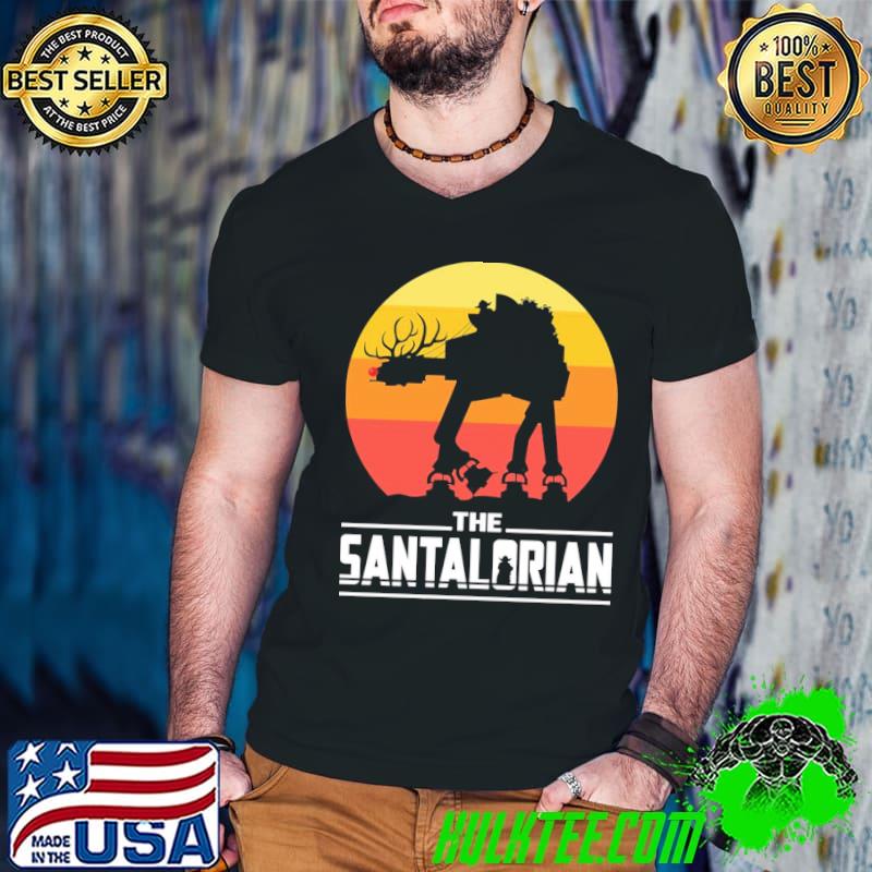 The santalorian atat rudolph christmas Star wars mandalorian classic shirt