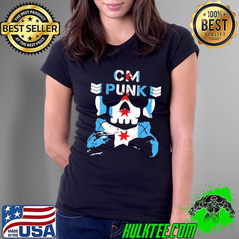 The skull vintage design cm punk best in the world classic s Ladies Tee The skull vintage design cm punk best in the world classic s Ladies Tee